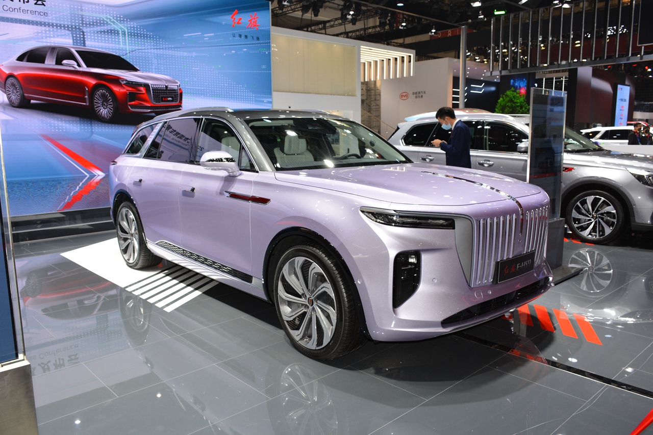 北京车展实拍 首款大型纯电SUV红旗E-HS9